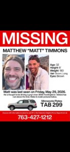 Matt Timmons, Missing Actor 32, Minneapolis, Minnesota Last Seen Near Highway 35 Dundas- Help Find